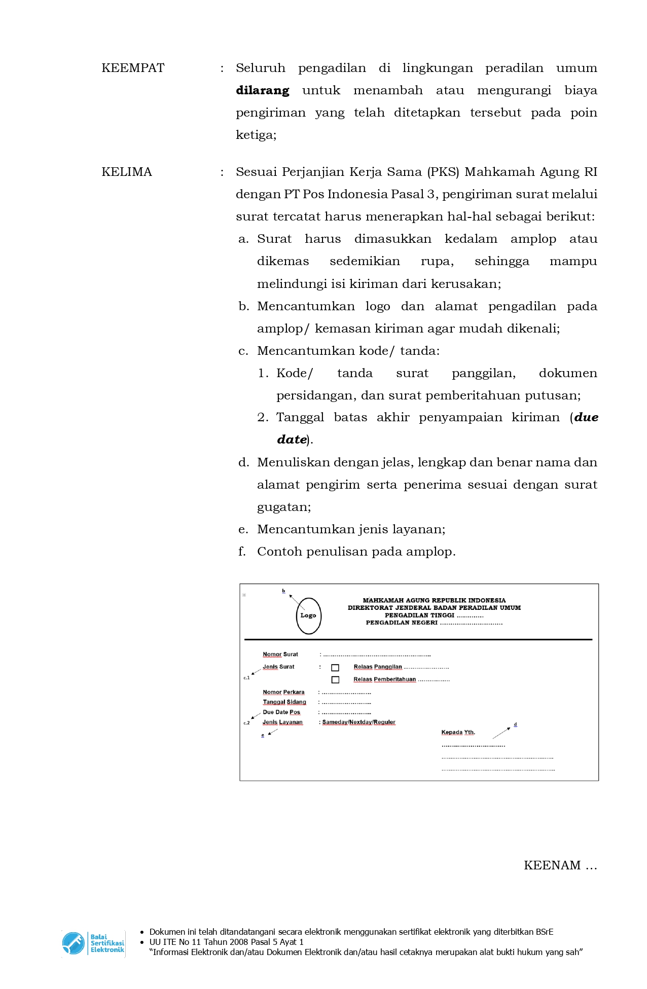 INSTRUKSI SURAT TERCATAT sign page 0002 0c83d